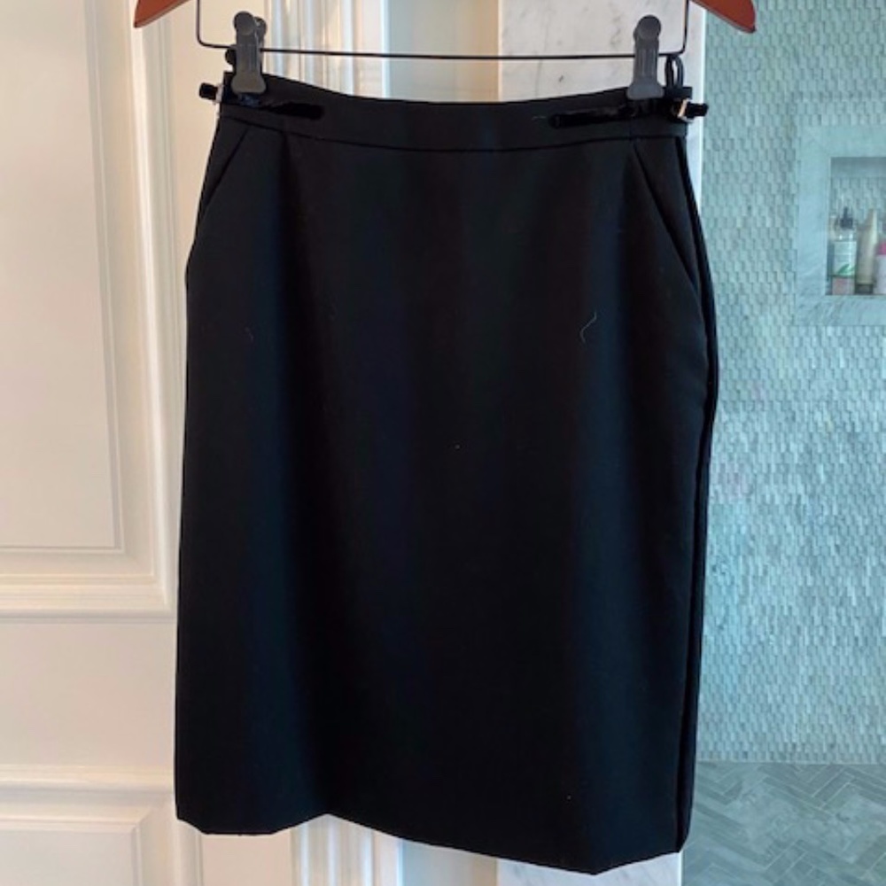 Giorgio Armani Black crepe skirt